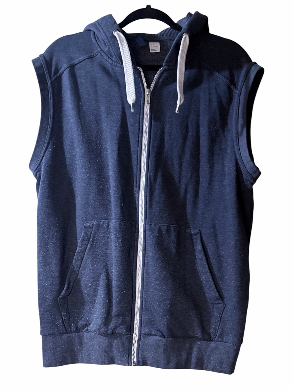 Divided by H&M Blue Sleeveless Zip Up Hoodie